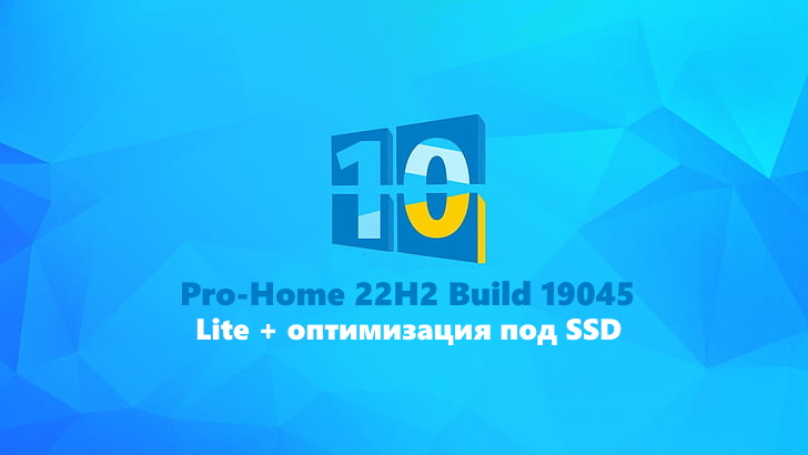 Windows 10 x64 Pro 22H2 Build 19045 на Русском для SSD